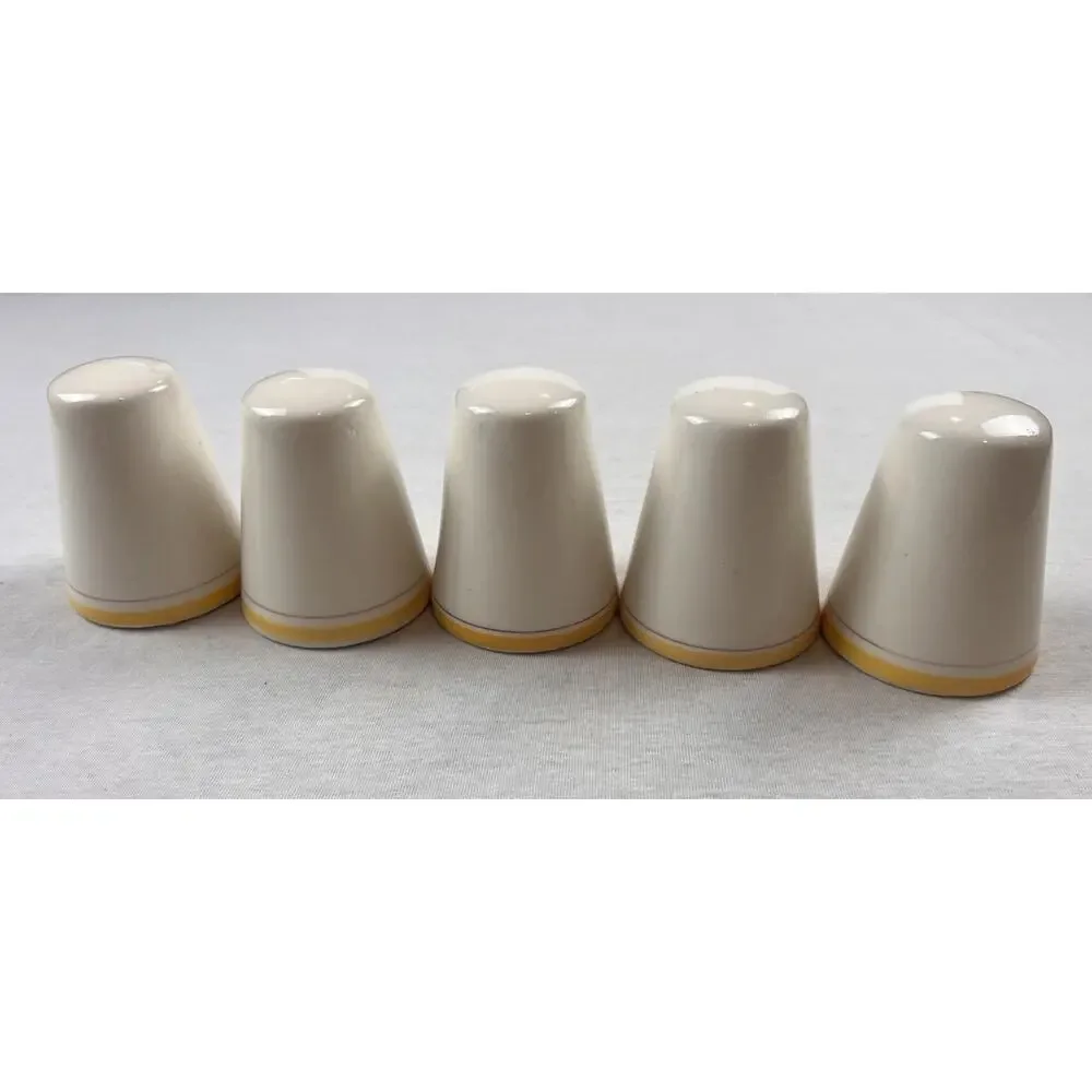 Vintage GENI Salt & Pepper & Spice Shakers Floral Design Ceramic Set Of 5